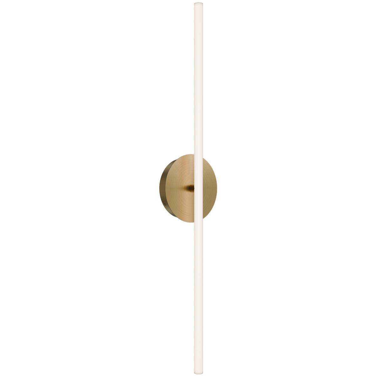 WAC Lighting WS-99527-30-AB Lanky Wall Sconce Wall Light in 3000K, Aged Brass, dweLED