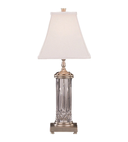 60 Watt Silver Accent Lamp Portable Light, Vintage Waterford Crystal Table Lamps