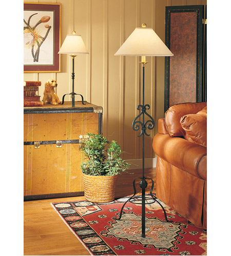 iron scroll floor lamp