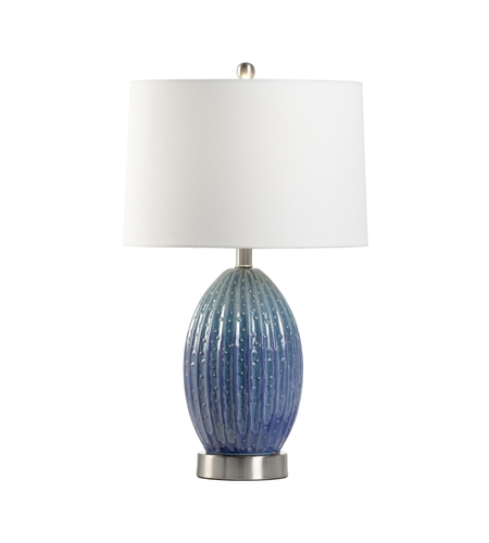 Green Glaze Table Lamp Portable Light, Blue And Green Lamp