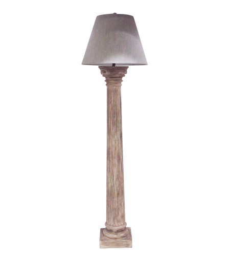 Wm 78 Inch 100 Watt Worn Ivory Floor Lamp Portable Light