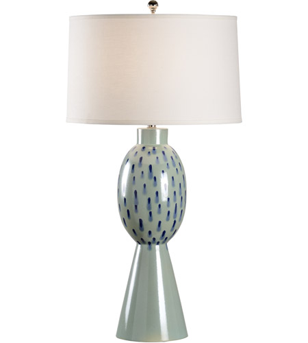 Blue Glaze Table Lamp Portable Light, Seafoam Green Table Lamps