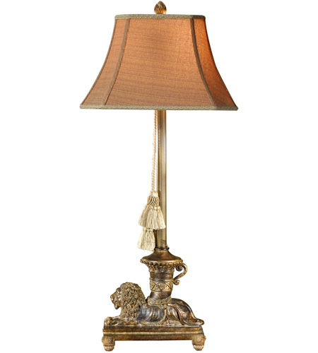 Wildwood Regal Lion Table Lamp In Hand, Lion Table Lamp