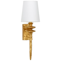 Wildwood 67145 Wildwood 1 Light 4 inch Antique Gold Leaf Sconce Wall Light  photo thumbnail