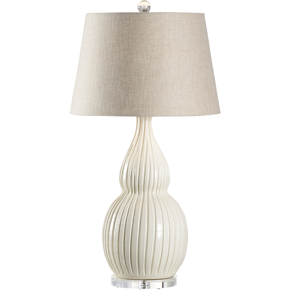 Wildwood 17155 Vietri 34 inch 100 watt Aged Cream Glaze Table Lamp Portable Light