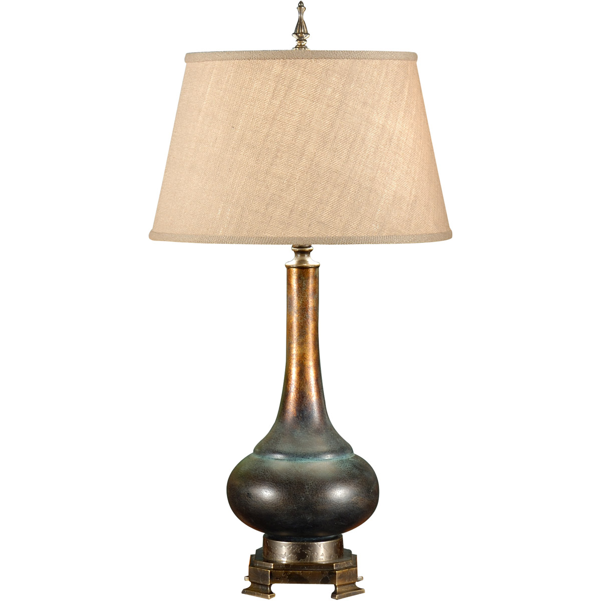 Wildwood 21172 Rustic Modern 30 inch 100 watt Weathered Bronze Table Lamp Portable Light