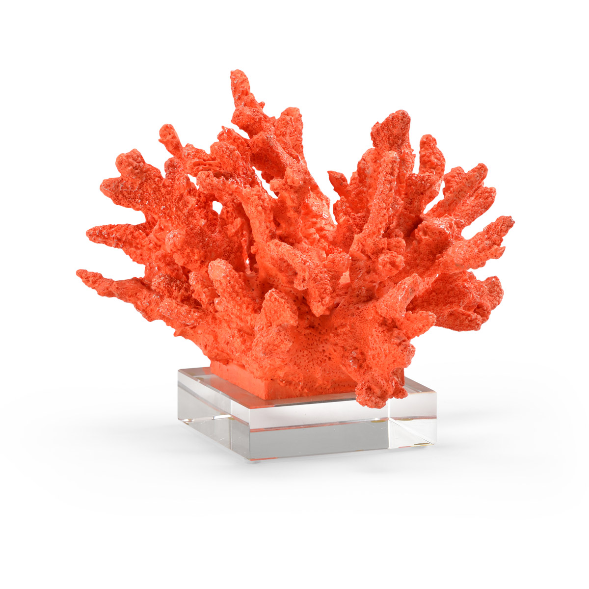 Belva Coastal Beach Red Composite Coral Sculpture