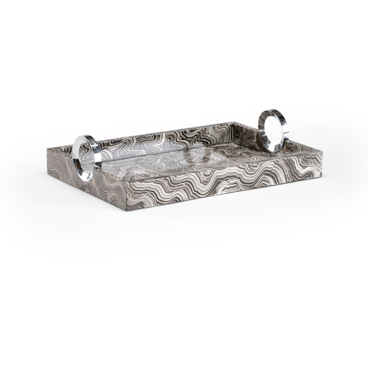 Wildwood 300690 Wildwood Hand Painted/Polished Nickel Tray