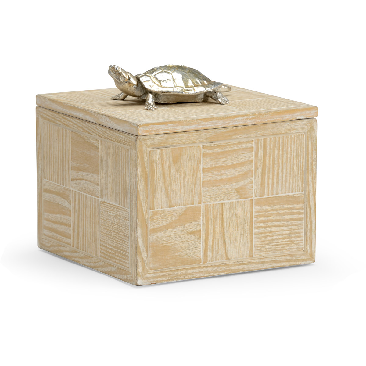 Wildwood 301184 Wildwood 7 inch Whitewashed/Nickel Box, Large