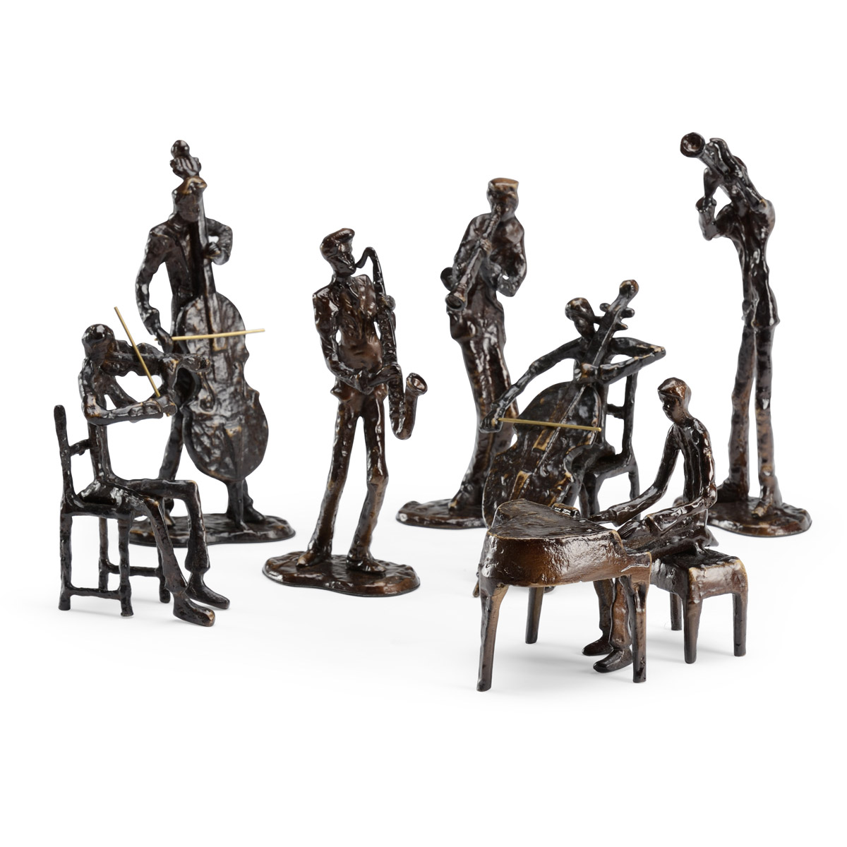 Wildwood 392348 Wildwood Patinated Figurines, Set of 7