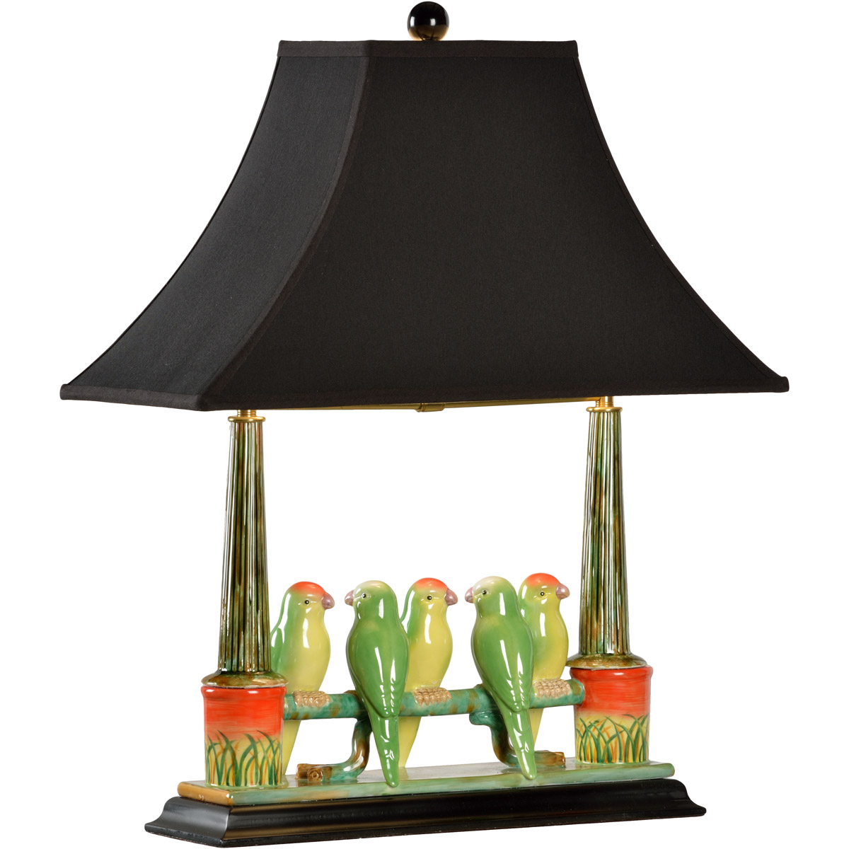 Wildwood 60353-2 Wildwood 22 inch 60 watt Hand Painted Table Lamp Portable Light