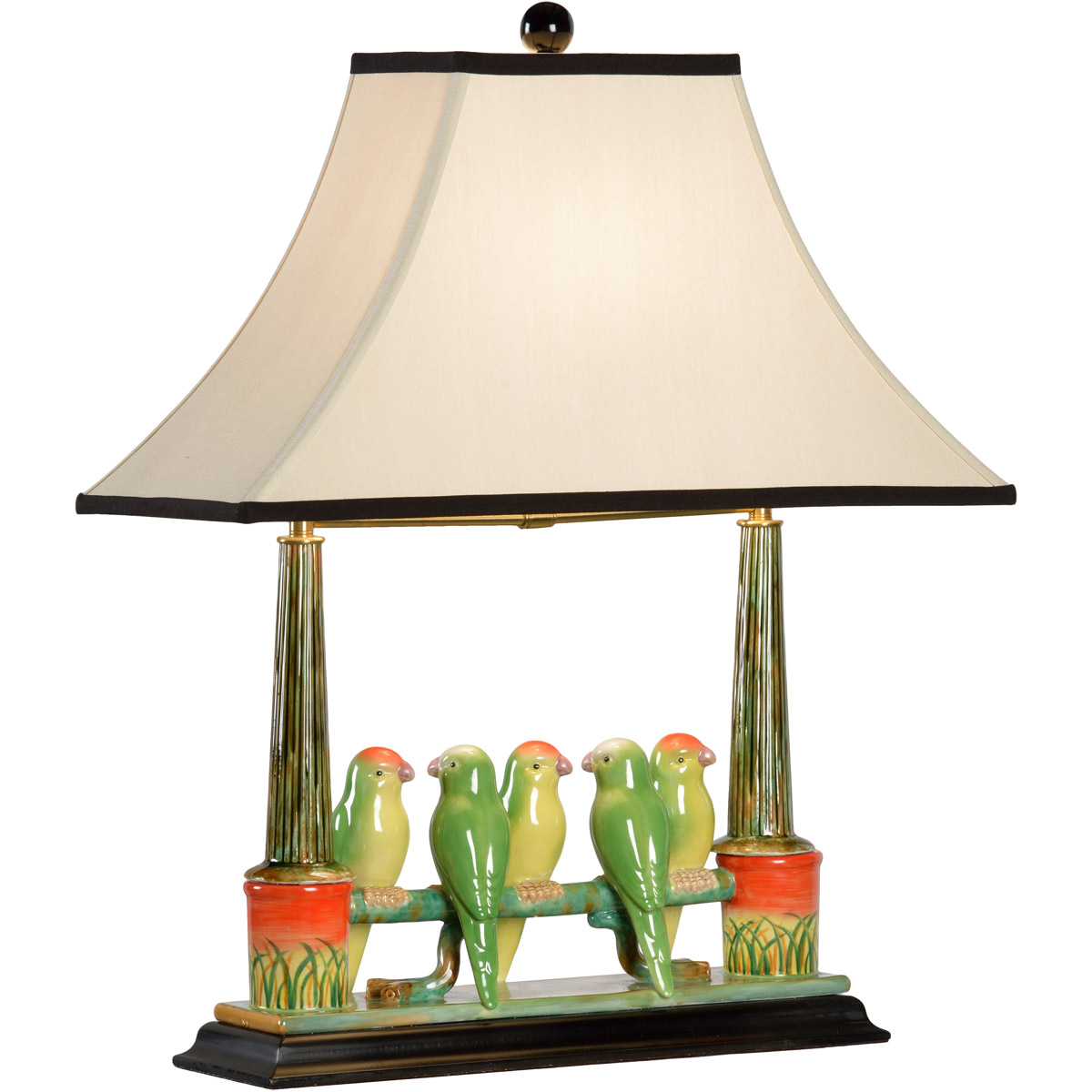 Wildwood 60353 Wildwood 22 inch 60 watt Hand Painted Table Lamp Portable Light