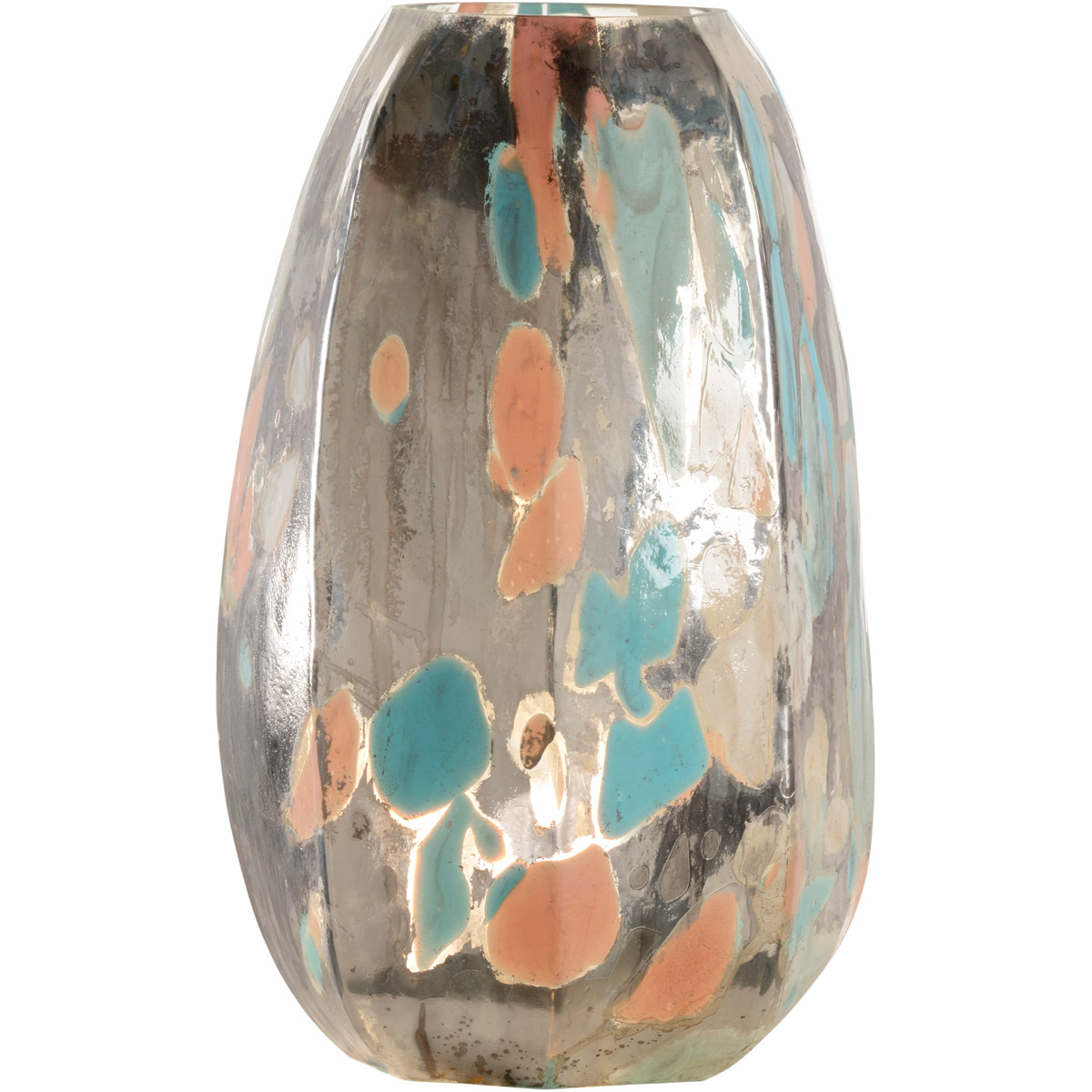 Wildwood 60964 Wildwood 19 inch 40 watt Metallic Silver/Multicolor Table Lamp Portable Light
