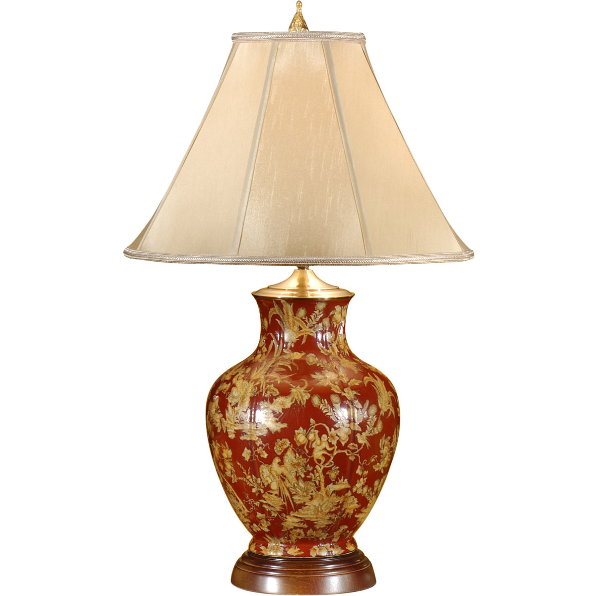 Wildwood 9110 Wildwood 33 inch 100 watt Hand Painted Table Lamp Portable Light