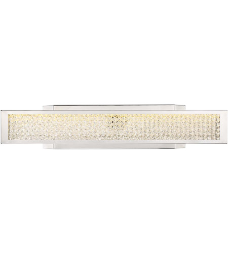 Zeev Lighting WS70022/LED/CH Polar LED 24 inch Chrome with Crushed Crystal Wall Sconce Wall Light photo