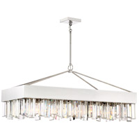 Zeev Lighting CD10226/8PN CUSPIS 8 Light 15 inch Polished Nickel with Hexognal Crystal Chandelier Ceiling Light  thumb