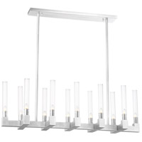 Zeev Lighting CD10276/12/PN Placid 12 Light 10 inch Polished Nickel with Fluted Glass Chandelier Ceiling Light thumb