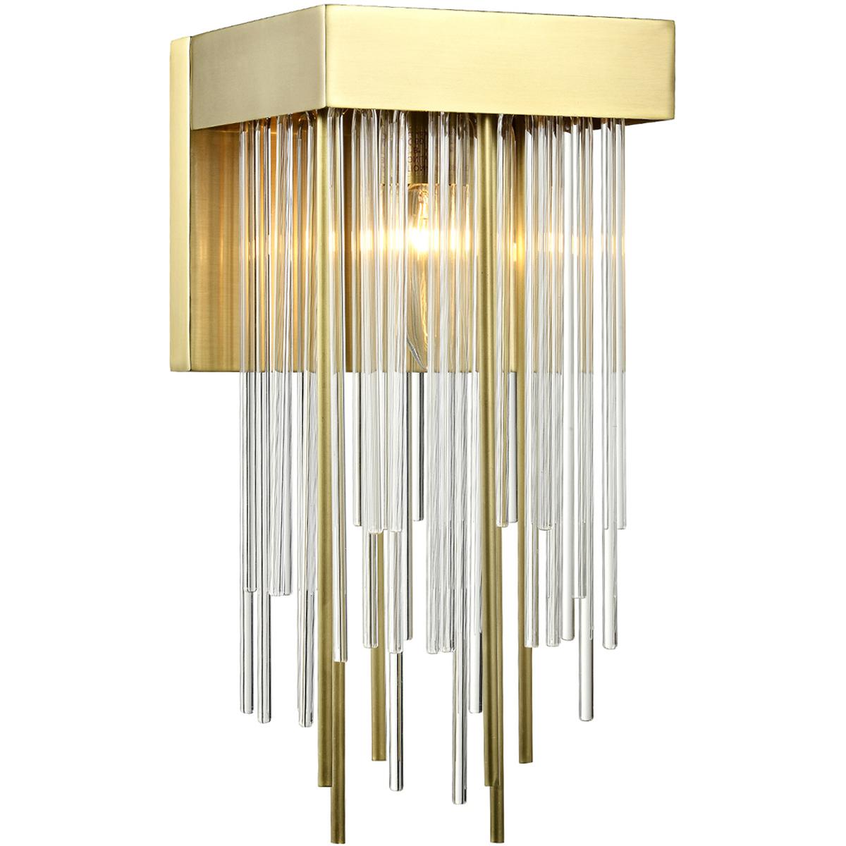 Zeev Lighting WS70043/1/AGB Waterfall 1 Light 6 inch Aged Brass Wall Sconce Wall Light