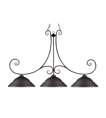 Cabaret 3 Light Billiard Lights in Sand Black 114SB SSB