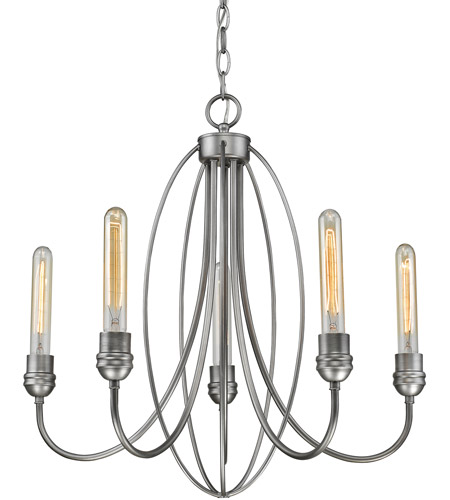 Z-Lite 3000-5OS Persis 5 Light 22 inch Old Silver Chandelier Ceiling Light