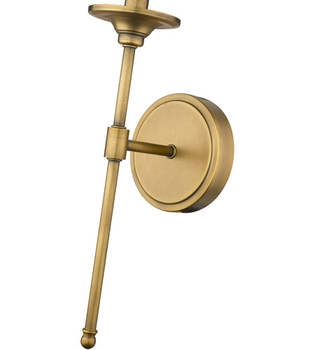 Z-Lite 3033-1S-RB Emily 1 Light 6 inch Rubbed Brass Wall Sconce Wall Light 3033-1S-RB_AT_6.jpg