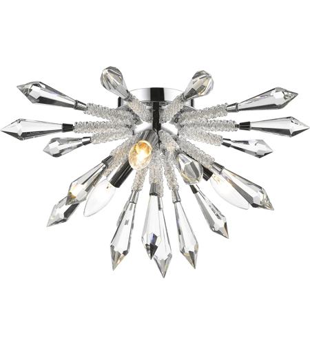 Soleia 3 Light 18 Inch Chrome Flush Mount Ceiling Light