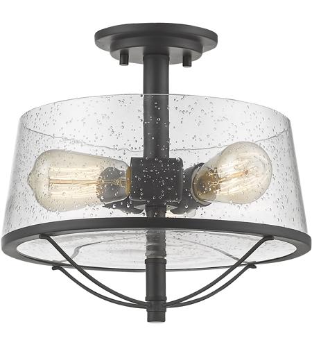 Z Lite 444sf Brz Mariner 3 Light 13 Inch Bronze Semi Flush Mount