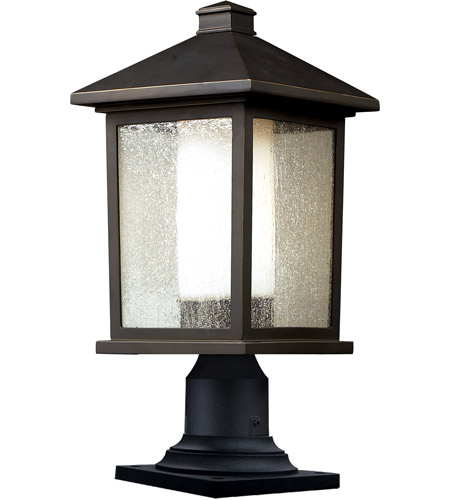 Z-Lite 524PHB-533PM-ORB Mesa 1 Light 21 inch Oil Rubbed Bronze Outdoor Pier Mounted Fixture