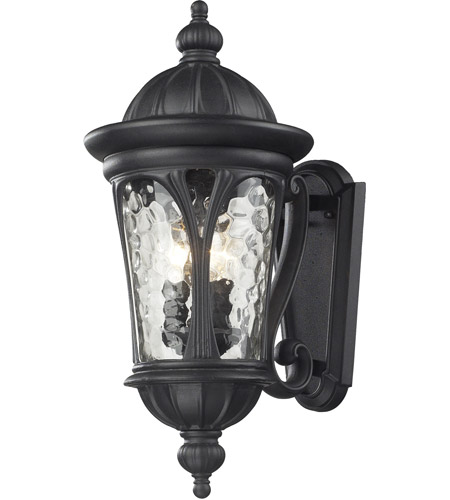 Z-Lite 543M-BK Doma 3 Light 20 inch Black Outdoor Wall Sconce
