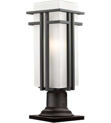 Z-Lite 550PHBR-533PM-ORBZ Abbey 1 Light 22 inch Outdoor Rubbed Bronze Outdoor Pier Mounted Fixture photo