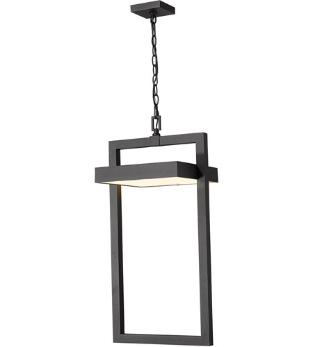 Z-Lite 566CHXL-BK-LED Luttrel LED 12 inch Black Outdoor Chain Mount Ceiling Fixture