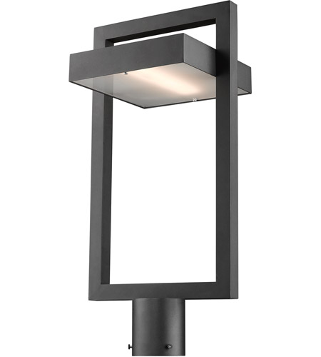 Z-Lite 566PHBR-BK-LED Luttrel LED 22 inch Black Outdoor Post Mount Fixture 566PHBR-BK-LED_AT_5.jpg