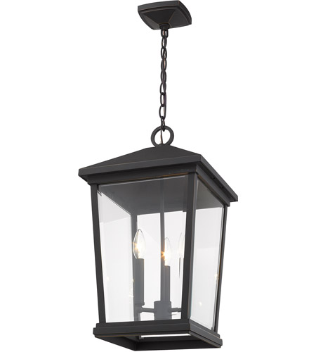 Z-Lite 568CHXL-ORB Beacon 3 Light 12 inch Oil Rubbed Bronze Outdoor Chain Mount Ceiling Fixture 568CHXL-ORB_AT_4.jpg
