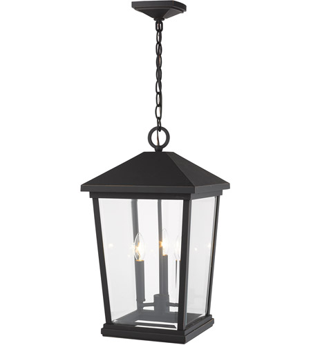 Z-Lite 568CHXL-ORB Beacon 3 Light 12 inch Oil Rubbed Bronze Outdoor Chain Mount Ceiling Fixture 568CHXL-ORB_AT_5.jpg