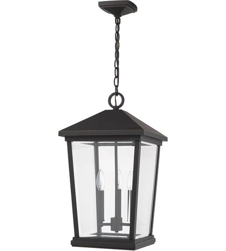 Z-Lite 568CHXL-ORB Beacon 3 Light 12 inch Oil Rubbed Bronze Outdoor Chain Mount Ceiling Fixture 568CHXL-ORB_NL_7.jpg
