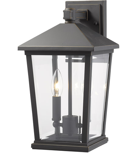 Z-Lite 568M-ORB Beacon 2 Light 15 inch Oil Rubbed Bronze Outdoor Wall Sconce 568M-ORB_AT_6.jpg