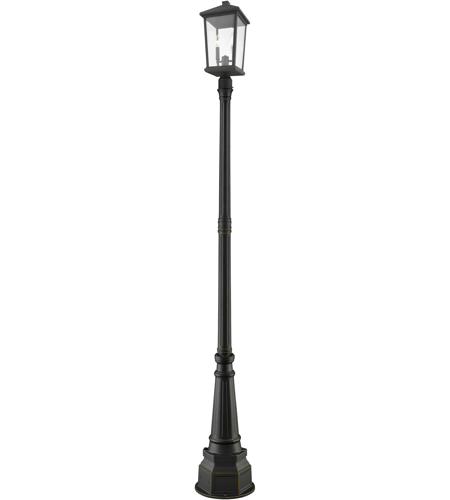 Z-Lite 568PHXLR-564P-ORB Beacon 3 Light 94 inch Oil Rubbed Bronze Outdoor Post Mounted Fixture in 28