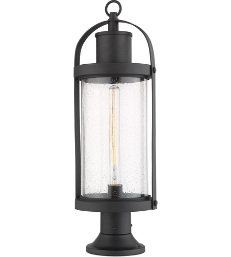 Z-Lite 569PHB-553PM-BK Roundhouse 1 Light 27 inch Black Outdoor Pier Mounted Fixture 569PHB-553PM-BK_AT_6.jpg