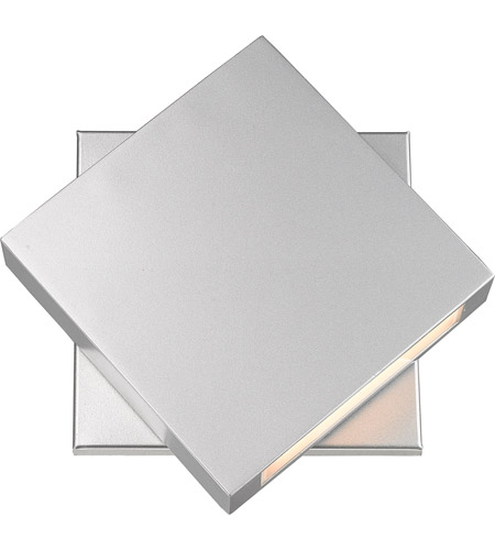 Z-Lite 573B-SL-LED Quadrate LED 11 inch Silver Outdoor Wall Sconce