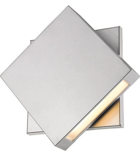 Z-Lite 573B-SL-LED Quadrate LED 11 inch Silver Outdoor Wall Sconce 573B-SL-LED_AT_6.jpg