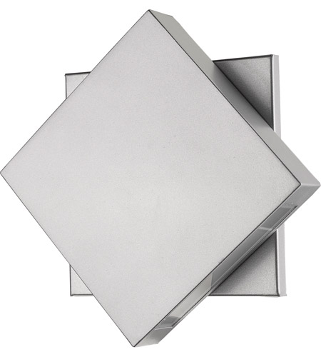 Z-Lite 573B-SL-LED Quadrate LED 11 inch Silver Outdoor Wall Sconce 573B-SL-LED_NL_7.jpg