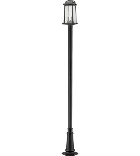 Z-Lite 574PHMR-557P-BK Millworks 2 Light 110 inch Black Outdoor Post Mounted Fixture in 20 574PHMR-557P-BK_NL_7.jpg