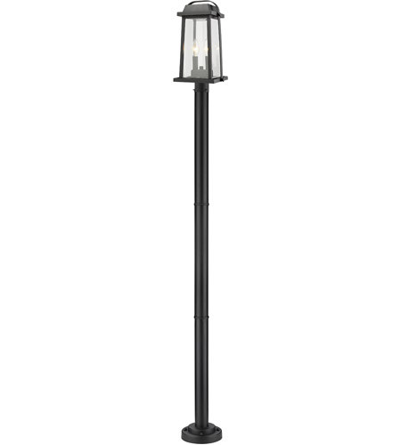 Z-Lite 574PHMR-567P-BK Millworks 2 Light 89 inch Black Outdoor Post Mounted Fixture in 14.75
