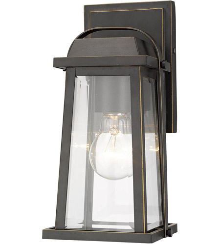 Z-Lite 574S-ORB Millworks 1 Light 10 inch Oil Rubbed Bronze Outdoor Wall Sconce