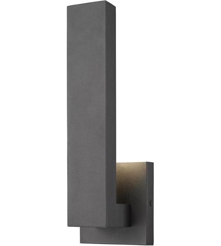 Z-Lite 576S-BK-LED Edge LED 12 inch Black Outdoor Wall Sconce