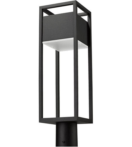 Z-Lite 585PHMR-BK-LED Barwick LED 21 inch Black Outdoor Post Mount Fixture 585PHMR-BK-LED_NL_7.jpg