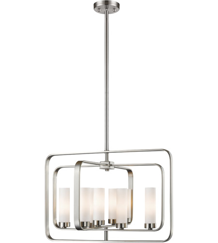 Z-Lite 6000-8A-BN Aideen 8 Light 24 inch Brushed Nickel Pendant Ceiling Light