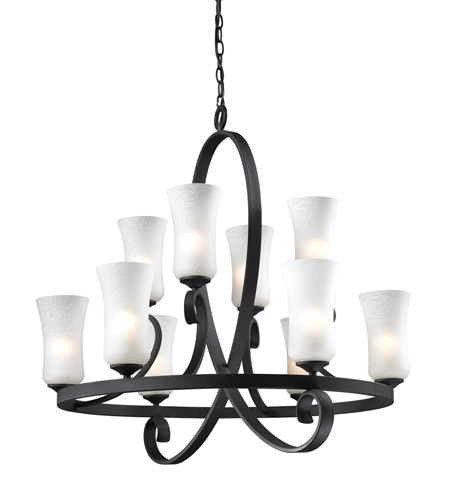 Z Lite 603 10 Arshe 10 Light 32 Inch Cafe Bronze Chandelier Ceiling Light