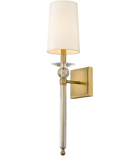 Z-Lite 804-1S-RB Ava 1 Light 6 inch Rubbed Brass Wall Sconce Wall Light
