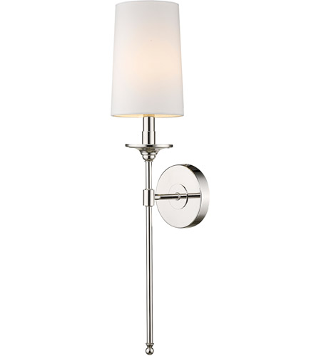 Z-Lite 807-1S-PN Emily 1 Light 6 inch Polished Nickel Wall Sconce Wall Light 807-1S-PN_AT_5.jpg